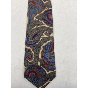Damon Men Multicolored Silk Neck Tie (Extra Long)